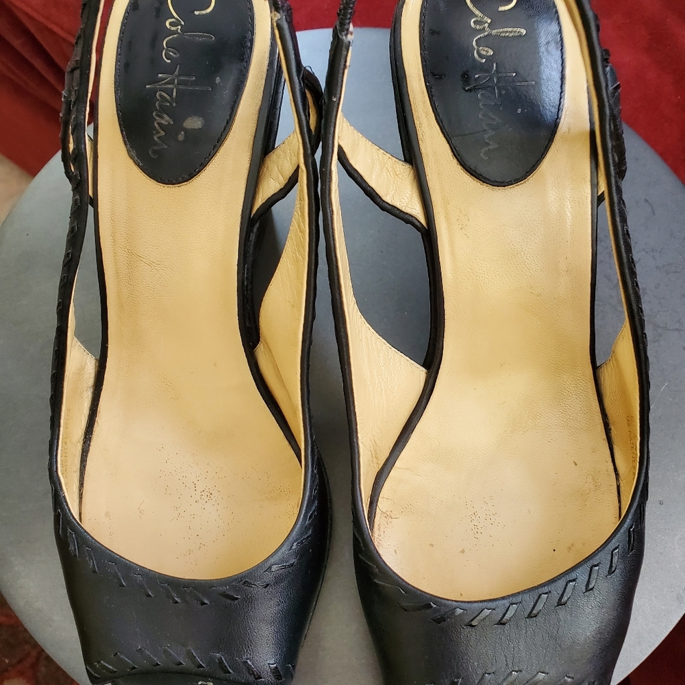 Cole Haan Wedge Slingback Heels 8.5M